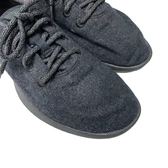 Allbirds SIZE 10 Mens Runners Black Gray Merino Wool Sneakers - Picture 3 of 10